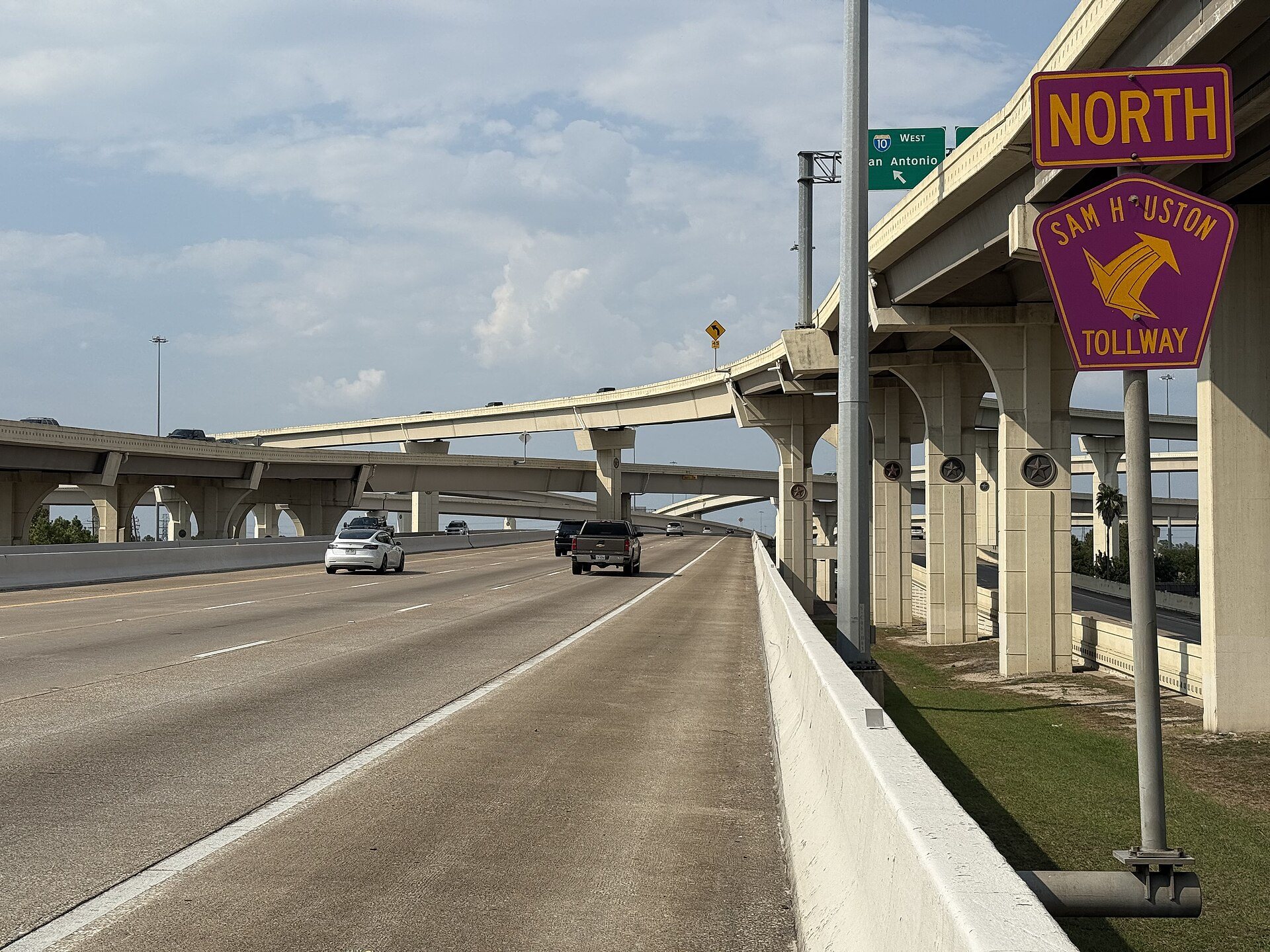 Sam Houston Tollway at the Katy Freeway interchange