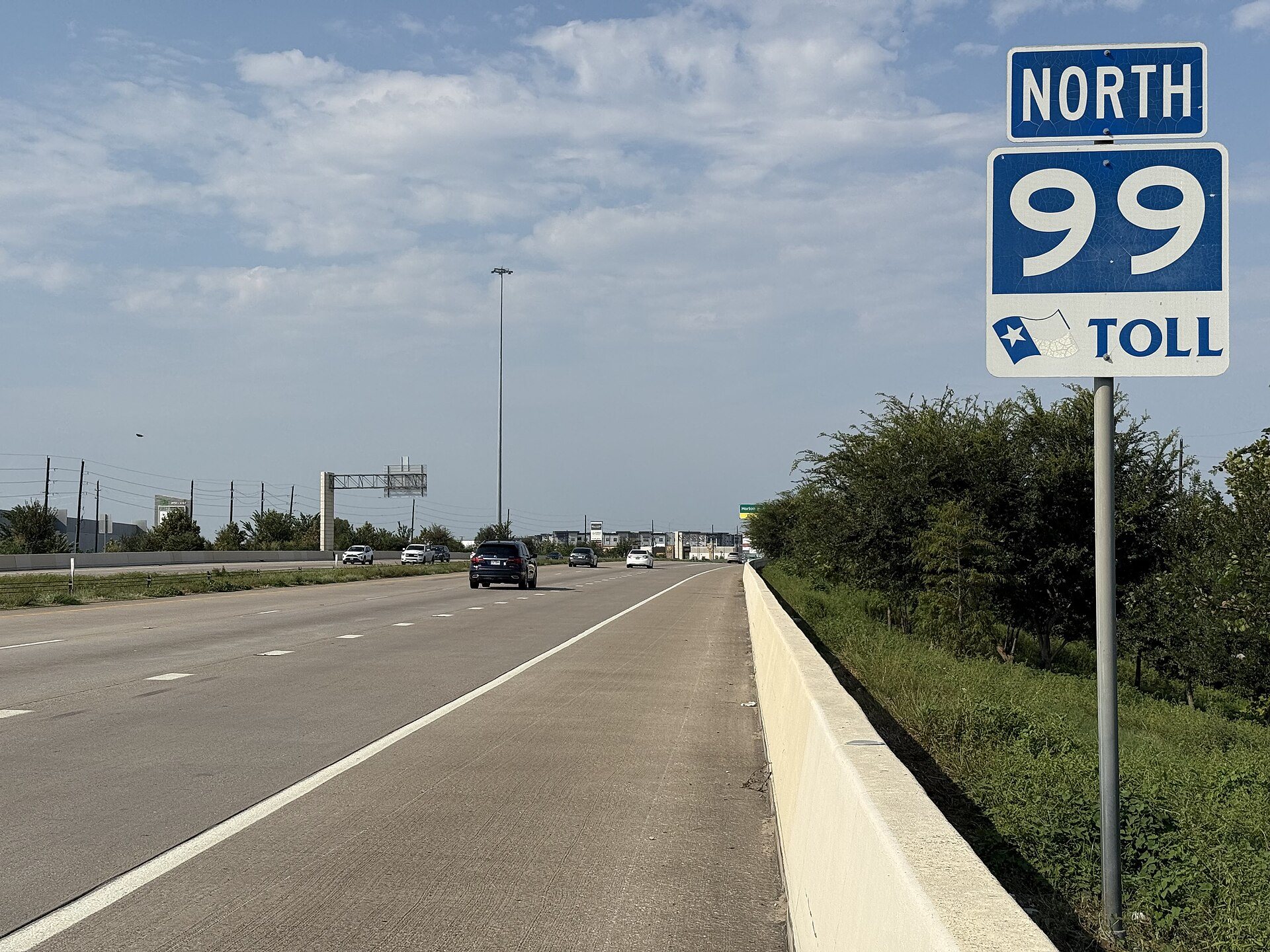Grand Parkway heading north from the Katy Freeway
