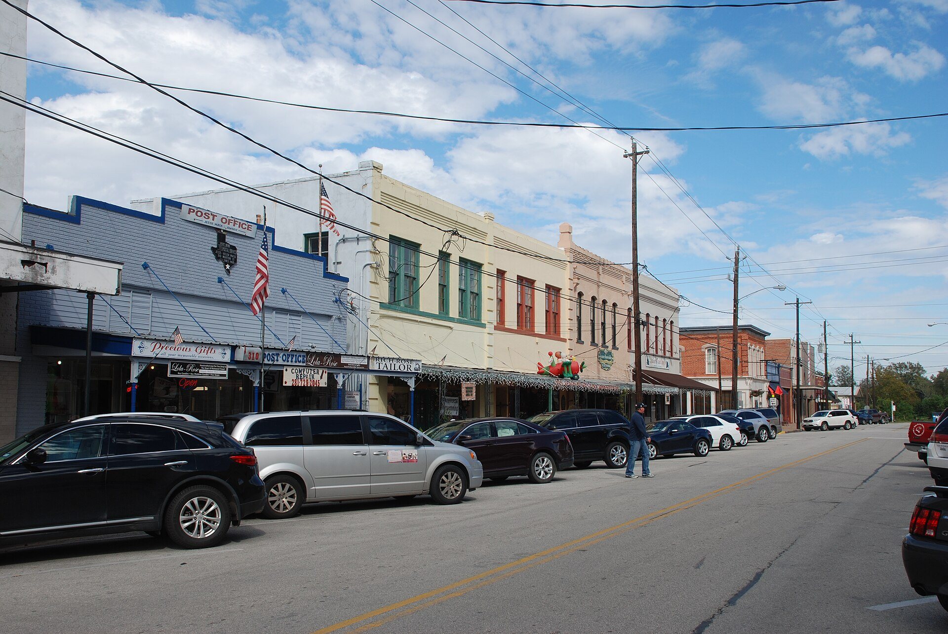 Historic shops on Morton Street in downtown Richmond