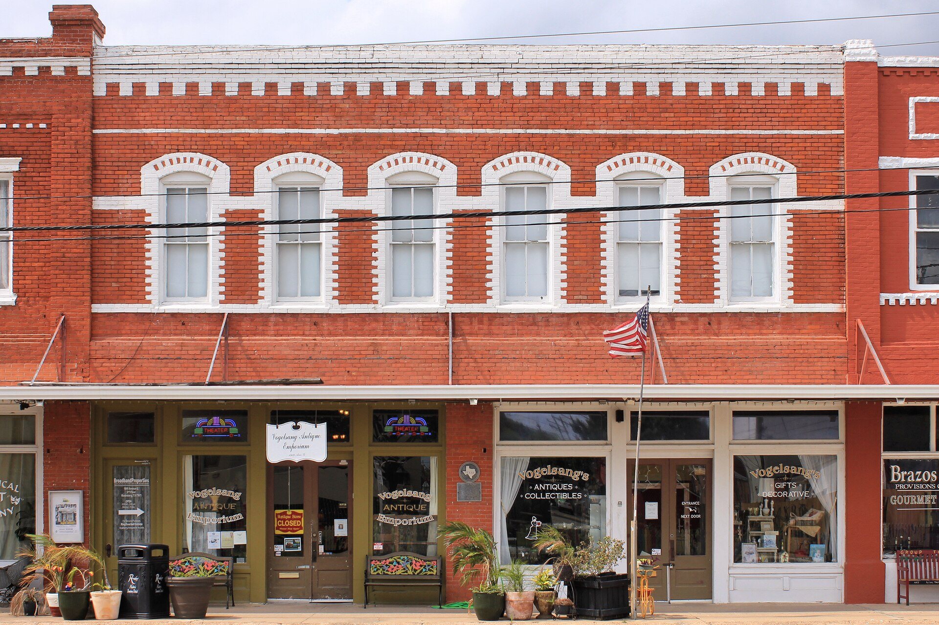 Historic Vogelsang Building in downtown Rosenberg