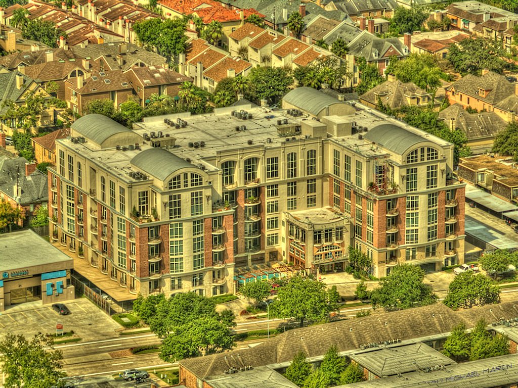 Apartment building exterior in Houston