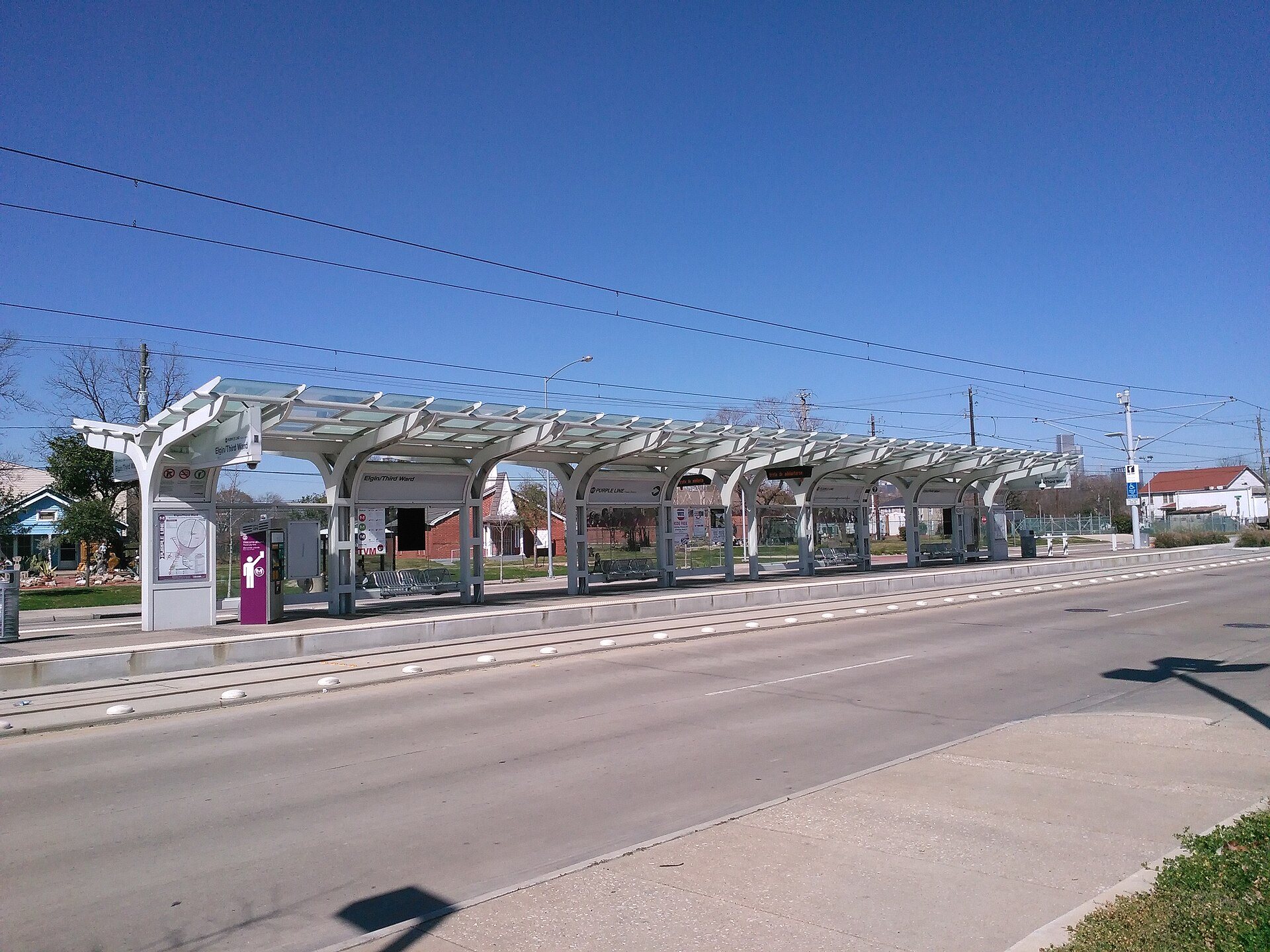 Elgin Third Ward METRORail station in Houston