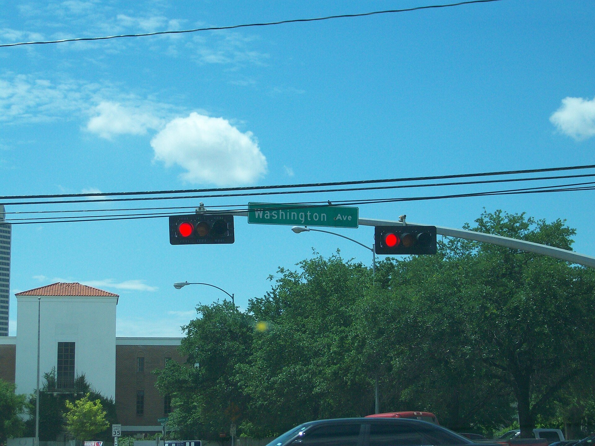 Washington Avenue at Studemont Street in Houston